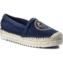 Espadryle JUICY COUTURE BLACK LABEL - Yasmin Heavy JB155 Regal. Niebieskie espadryle damskie marki Juicy Couture Black Label, z materiału, na płaskiej podeszwie. W wyprzedaży za 379,00 zł.