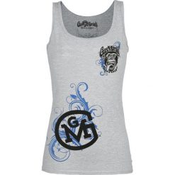 Topy damskie: Gas Monkey Garage Tonal Swirls Top damski jasnoszary