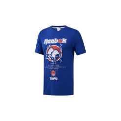 T-shirty z krótkim rękawem Reebok Classic Koszulka Classics International Sushi Tee. Niebieskie koszulki damskie Reebok Classic, s, bez wzorów, bez kołnierzyka, krótkie. Za 119,00 zł.