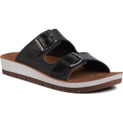Klapki INBLU - CP063U01 Black. Czarne klapki damskie Inblu, bez wzorów, ze skóry ekologicznej, bez obcasa. Za 79,99 zł.