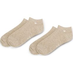 Zestaw 2 par niskich skarpet unisex TOM TAILOR - 9411N Beige Melange 792. Brązowe skarpetki damskie Tom Tailor, bez wzorów, z elastanu. Za 25,00 zł.