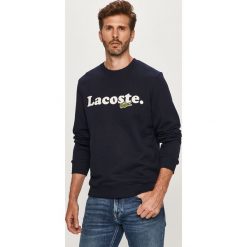 Lacoste - Bluza. Czerwone bluzy męskie Lacoste, s, z aplikacjami, z bawełny, z okrągłym kołnierzem, bez rękawów, bez kaptura. Za 559,90 zł.