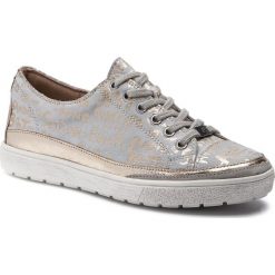 Sneakersy CAPRICE - 9-23664-32 Offwht 180. Szare półbuty damskie Caprice, na co dzień, bez wzorów, ze skóry, bez obcasa, na płaskiej podeszwie, bez zapięcia. W wyprzedaży za 179,00 zł.