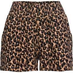 Spodenki dresowe bonprix brązowy leo. Brązowe szorty damskie bonprix, z dresówki. Za 16,99 zł.