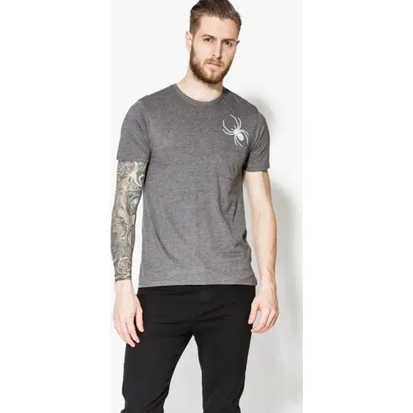 Confront Koszulka Ss Spider , szary, rozmiar XL. Szare koszulki męskie Confront, xl, z nadrukiem, z bawełny, bez kołnierzyka, bez rękawów. W wyprzedaży za 31,99 zł.