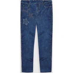 Mayoral - Legginsy dziecięce 92-134 cm. Niebieskie spodnie dziewczęce Mayoral, s, z nadrukiem, z elastanu. Za 96,90 zł.