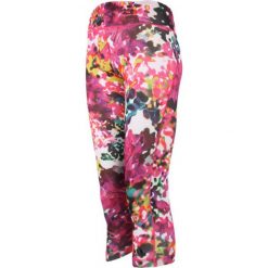 Legginsy damskie ADIDAS ULTIMATE FIT 3/4 TIGHT FLOWER / AJ5031. Różowe legginsy sportowe damskie Adidas, z nadrukiem. Za 149,00 zł.