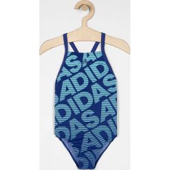 Adidas Performance - Strój kąpielowy dziecięcy 116-170 cm. Niebieskie stroje kąpielowe dziewczęce adidas Performance, bez wzorów, z poliesteru. W wyprzedaży za 89,90 zł.