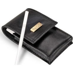 Skórzane damskie etui na papierosy Felice FA14 slim czarne - Czarny. Czarne etui damskie Felice, ze skóry. Za 29,99 zł.