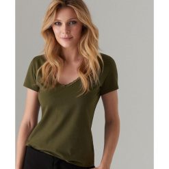 Koszulka z bawełny organicznej Mohito Cares - Khaki. Brązowe koszulki damskie Mohito, s, z bawełny. W wyprzedaży za 14,99 zł.