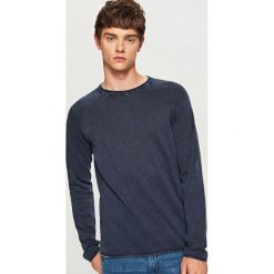 Sweter - Granatowy. Niebieskie swetry klasyczne męskie marki Reserved, l. Za 69,99 zł.