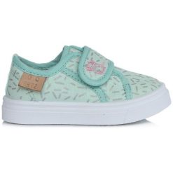 D-D-Step Tenisówki Dziewczęce 20 Zielone. Zielone trampki dziewczęce D-D-Step, na lato, bez wzorów, bez zapięcia. Za 69,00 zł.