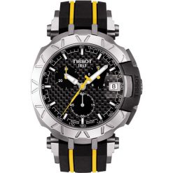 RABAT ZEGAREK TISSOT T-Race Tour de France T092.417.17.201.00. Czarne zegarki męskie TISSOT, ze stali. W wyprzedaży za 2332,00 zł.