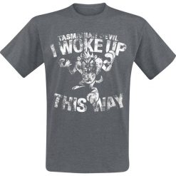 T-shirty męskie: Looney Tunes Tasmanian Devil – I Woke Up This Way T-Shirt odcienie ciemnoszarego