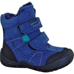 Protetika buty zimowe za kostkę chłopięce Laros 19 niebieski. Niebieskie buty chłopięce zimowe Protetika, ze skóry, za kostkę, bez zapięcia. Za 175,00 zł.