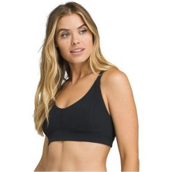 Prana Biustonosz sportowy damski Momento Bra Black (rozmiar L). Czarne biustonosze sportowe damskie PrAna, l, bez wzorów. W wyprzedaży za 153,00 zł.