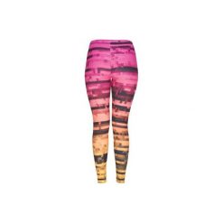 Leggings Pixel Sunset. Pomarańczowe legginsy damskie marki Who cares, s, bez wzorów. Za 99,99 zł.