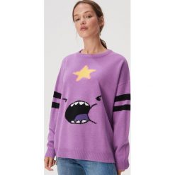 Sweter Pora na przygodę - Fioletowy. Fioletowe swetry damskie Sinsay, s, bez wzorów, bez rękawów, bez kaptura. Za 59,99 zł.