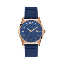 Zegarek GUESS - Perry W0991G4 BLUE/ROSE GOLD TONE. Żółte zegarki męskie Guess. W wyprzedaży za 349,00 zł.