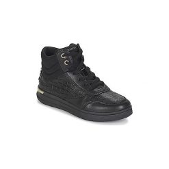 Buty Dziecko Geox J AVEUP GIRL. Czarne trampki dziewczęce Geox, bez wzorów, bez zapięcia. Za 230,30 zł.