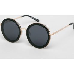 Tally Weijl - Okulary. Czarne okulary przeciwsłoneczne damskie TALLY WEIJL, okrągłe. Za 39,90 zł.