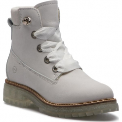 Trapery TAMARIS - 1-26726-31 White 100. Białe buty zimowe damskie Tamaris, z nubiku. Za 399,90 zł.