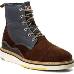 Botki męskie: Kozaki NAPAPIJRI - C4 15843169 Brown/Blue Marine N405