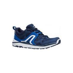 Buty męskie do szybkiego marszu HW 500 Mesh granatowe. Niebieskie buty sportowe męskie marki NEWFEEL, z poliesteru, bez zapięcia, trekkingowe. Za 149,99 zł.