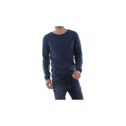 Swetry Wool co WO 0510. Niebieskie swetry męskie Wool co, s, bez wzorów, bez kołnierzyka, bez kaptura. Za 239,19 zł.