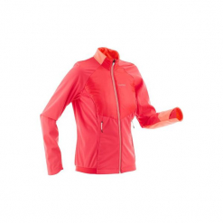 Bluza narciarska Warm XC S 550 damska. Czerwone bluzy rozpinane damskie INOVIK, l, z elastanu. Za 199,99 zł.