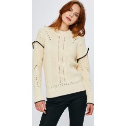 Scotch & Soda - Sweter. Białe swetry damskie marki Scotch & Soda, s, bez wzorów, z bawełny, z krótkim rękawem, krótkie, bez kaptura. W wyprzedaży za 319,90 zł.