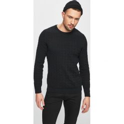 Only & Sons - Sweter. Czarne swetry męskie marki Only & Sons, s, bez wzorów, z bawełny, z okrągłym kołnierzem, bez kaptura. Za 129,90 zł.
