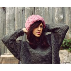 Czapka beanie melanż z wełną chunky wool. Czapki damskie Pakamera, w kolorowe wzory, z wełny. Za 109,00 zł.