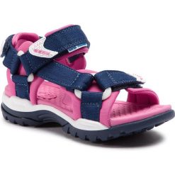 Sandały GEOX - J Borealis G. A J720WA 01511 C4268 S Navy/Fuchsia. Różowe sandały dziewczęce Geox, z tworzywa sztucznego, bez zapięcia. W wyprzedaży za 179,00 zł.