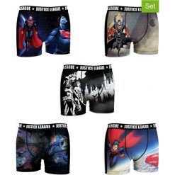 Bokserki (5 par) z kolorowym wzorem. Czarne bokserki męskie Entertainment Underwear - Disney, Starwars & Co., bez wzorów. W wyprzedaży za 150,95 zł.