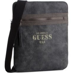 Saszetka GUESS - Aviator (PU) HM6635 POL92 ASP. Szare torby męskie skórzane Guess, z aplikacjami, ze skóry ekologicznej, młodzieżowe. W wyprzedaży za 179,00 zł.