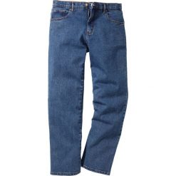 Dżinsy Classic Fit Straight bonprix niebieski. Niebieskie spodnie męskie bonprix, na co dzień, m, bez wzorów, z jeansu, klasyczne. Za 89,99 zł.