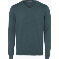 Finshley & Harding - Sweter męski, zielony. Zielone swetry klasyczne męskie Finshley & Harding, l, z bawełny. Za 129,95 zł.
