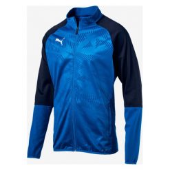 Puma Cup Training Poly Core Kurtka Czarny Niebieski. Niebieskie płaszcze męskie Puma, na wiosnę, xs, bez wzorów, z poliesteru, bez kaptura. Za 257,95 zł.