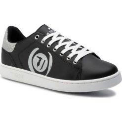 Sneakersy TRUSSARDI JEANS - 79A00423 K311. Czarne półbuty damskie Trussardi Jeans, z jeansu. W wyprzedaży za 249,00 zł.