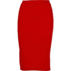 Spódnica - 10-5318 ROSSO. Czerwone spódniczki damskie Unisono, na co dzień, s, bez wzorów, z elastanu, midi, ołówkowe. Za 29,00 zł.