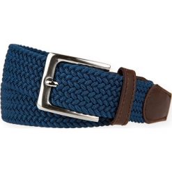 Pasek Pleciony Szafirowy Braid. Niebieskie paski męskie LANCERTO, w paski, z bawełny, sportowe. W wyprzedaży za 59,90 zł.
