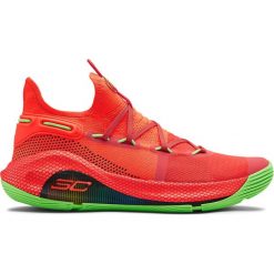 Under Armour Curry 6 Basketball Tenisówki Czerwony Pomarańczowy. Czerwone trampki męskie Under Armour, bez wzorów, z materiału, bez zapięcia. Za 602,95 zł.