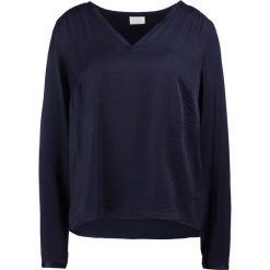 Bluzki damskie: Vila VICAVA VNECK Bluzka total eclipse