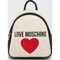 Love Moschino - Plecak. Szare plecaki damskie marki Love Moschino, z materiału. Za 639,90 zł.