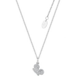 Myszka Miki i Minnie Disney by Couture Kingdom - Crystal Hat Naszyjnik srebrny. Szare naszyjniki damskie marki Myszka Miki i Minnie, srebrne. Za 199,90 zł.