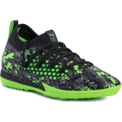 Buty PUMA - Future 19.3 Netfit Tt 105542 03 Black/Gray/Green Gecko. Czarne buty sportowe męskie Puma, z tworzywa sztucznego, bez zapięcia, do piłki nożnej. W wyprzedaży za 179,99 zł.