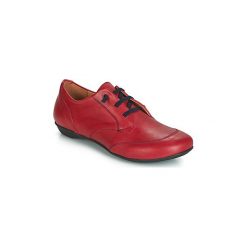 Derby Casual Attitude JALIYAR. Czerwone półbuty damskie marki Casual Attitude, na co dzień, bez wzorów, casualowe, bez obcasa, bez zapięcia. Za 349,00 zł.