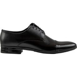Półbuty męskie BUCN000110. Czarne półbuty męskie Giacomo Conti, na ślub cywilny, bez wzorów, ze skóry, eleganckie, bez zapięcia. Za 439,00 zł.