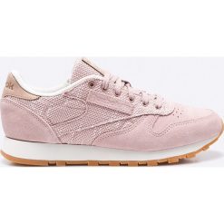 Reebok Classic - Buty Leather EBK. Szare buty sportowe damskie reebok classic marki Reebok Classic, z materiału. W wyprzedaży za 239,90 zł.